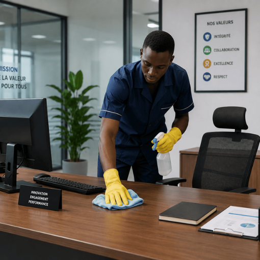 Service professionnel de nettoyage de bureaux à Dakar
